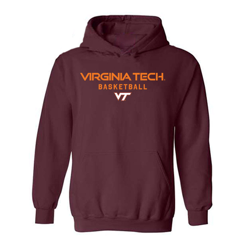 Virginia Tech - NCAA Men's Basketball : Solomon Davis - Classic Shersey Hooded Sweatshirt-1