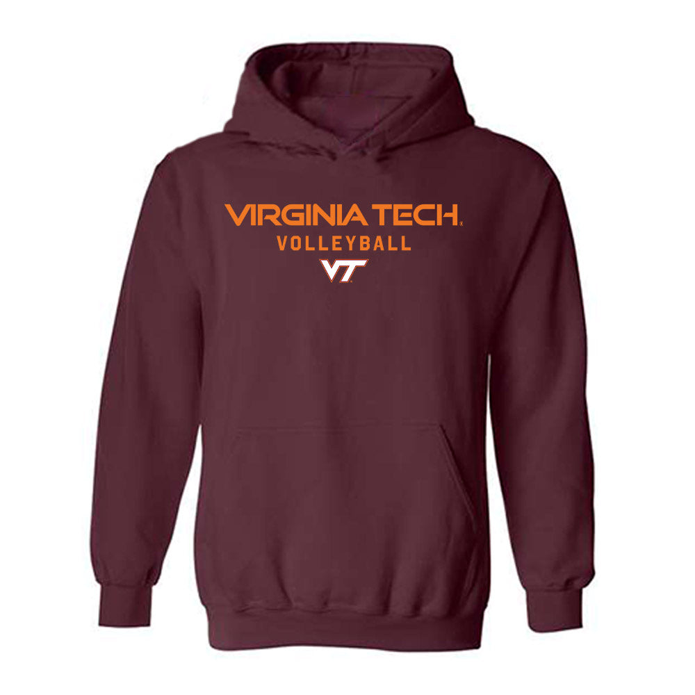 Virginia Tech - NCAA Women's Volleyball : Reese Hazelton - Classic Shersey Hooded Sweatshirt-0