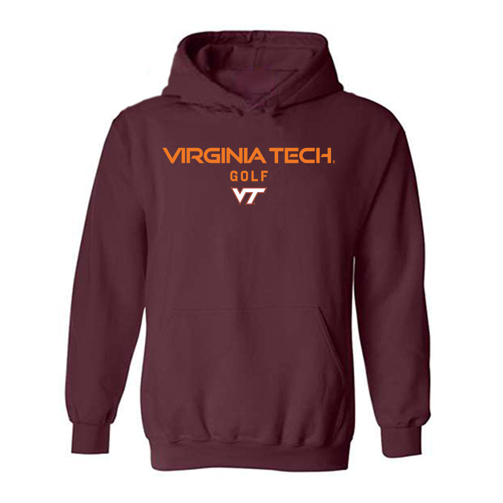 Virginia Tech - NCAA Men's Golf : Balthazar Duclos - Classic Shersey Hooded Sweatshirt-0