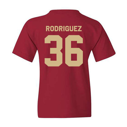 FSU - NCAA Baseball : Mookie Rodriguez - Classic Shersey Youth T-Shirt-1
