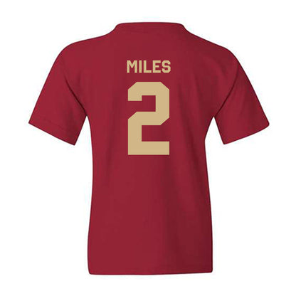 FSU - NCAA Men's Basketball : Cam Miles - Classic Shersey Youth T-Shirt-1