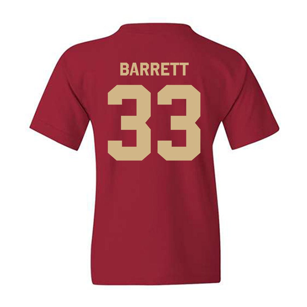 FSU - NCAA Baseball : Ben Barrett - Classic Shersey Youth T-Shirt-1