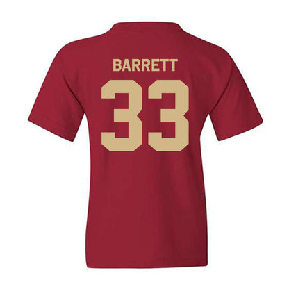 FSU - NCAA Baseball : Ben Barrett - Classic Shersey Youth T-Shirt-1