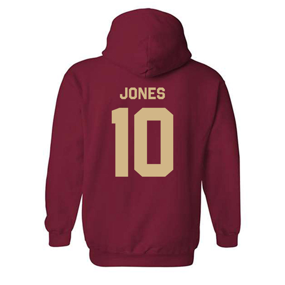FSU - NCAA Football : Christopher Jones - Classic Shersey Hooded Sweatshirt-3