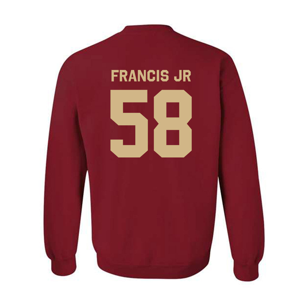 FSU - NCAA Football : Luke Francis Jr. - Classic Shersey Crewneck Sweatshirt-3