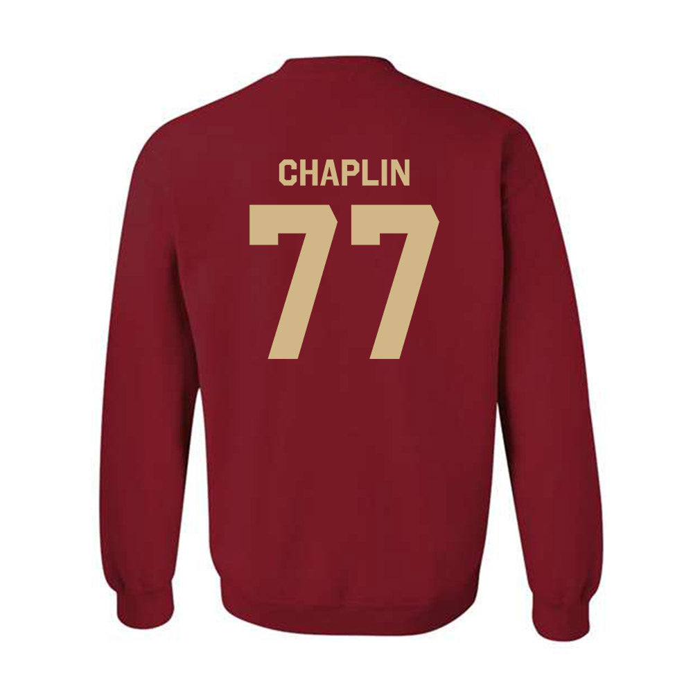 FSU - NCAA Football : Xavier Chaplin - Classic Shersey Crewneck Sweatshirt-1