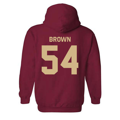FSU - NCAA Football : Chastan Brown - Classic Shersey Hooded Sweatshirt-1