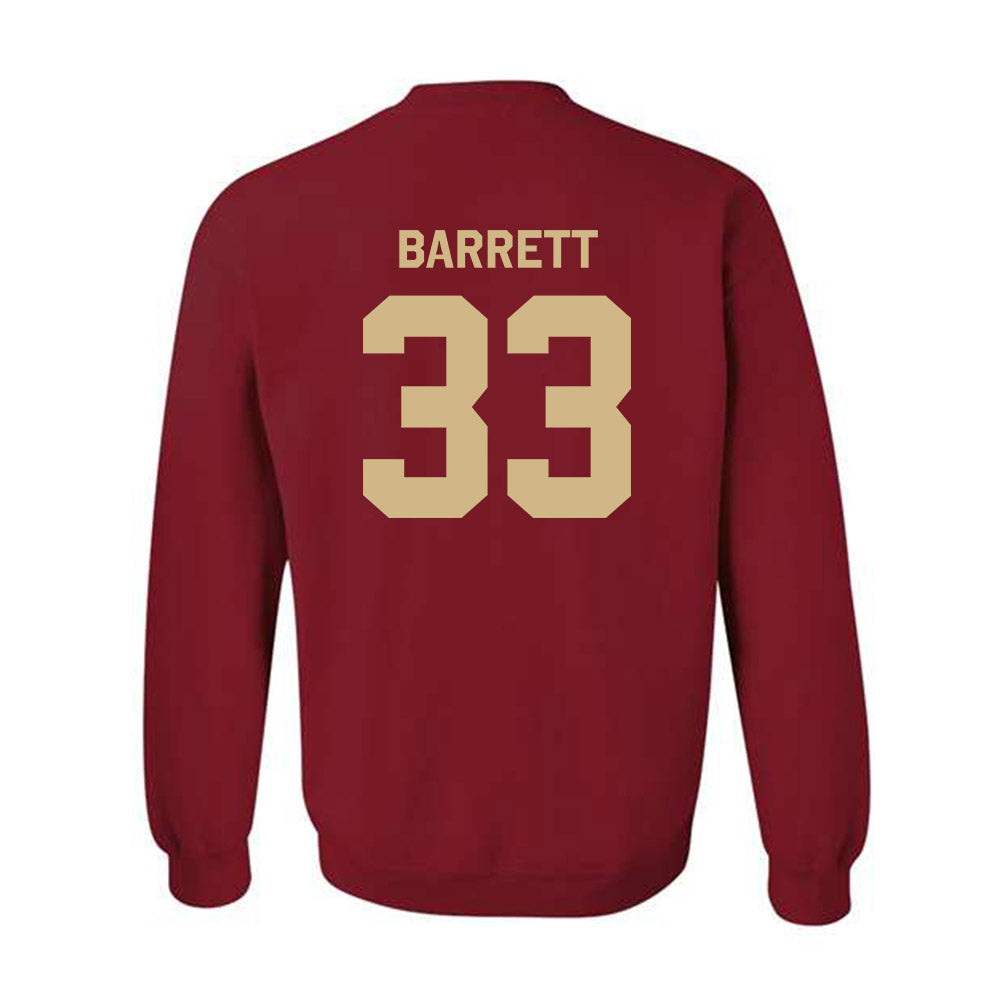 FSU - NCAA Baseball : Ben Barrett - Classic Shersey Crewneck Sweatshirt-1