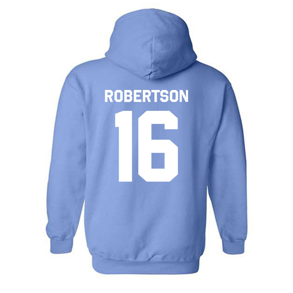 UNC - NCAA Football : Zamaurious Robertson - Classic Shersey Hooded Sweatshirt-3