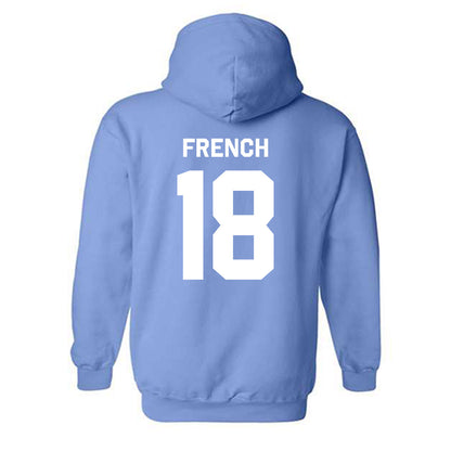 UNC - NCAA Baseball : Carter French - Classic Shersey Hooded Sweatshirt-1