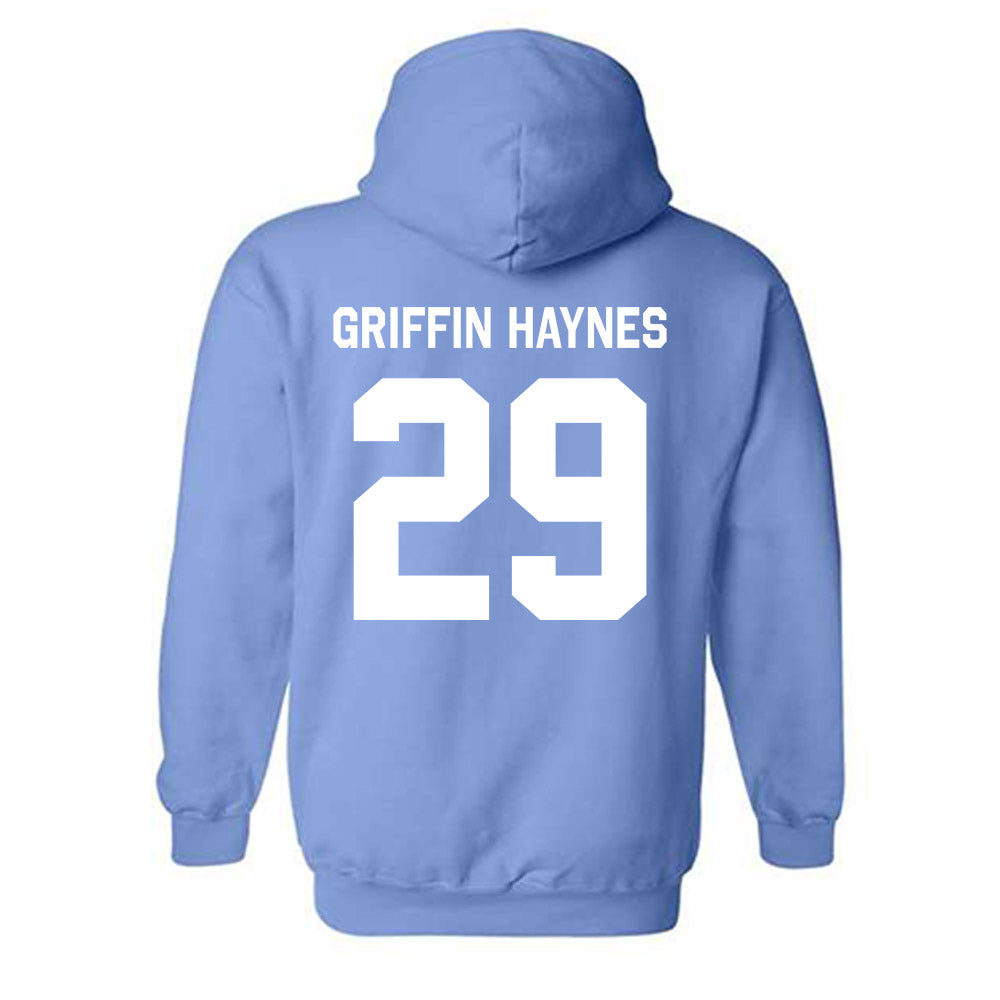 UNC - NCAA Football : Zavion Griffin haynes - Classic Shersey Hooded Sweatshirt-3