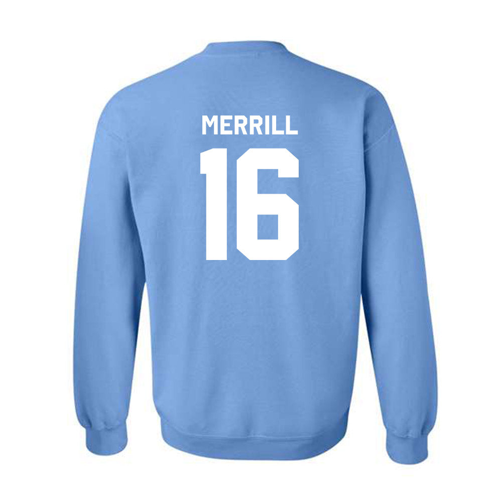 UNC - NCAA Men's Lacrosse : Gary Merrill - Classic Shersey Crewneck Sweatshirt-1