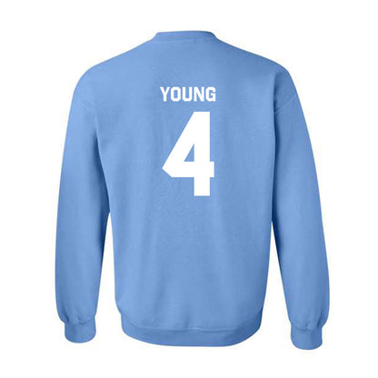 UNC - NCAA Men's Basketball : Jaydon Young - Classic Shersey Crewneck Sweatshirt-1