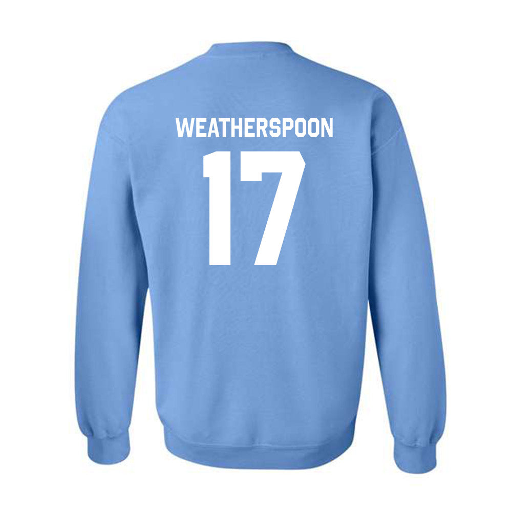 UNC - NCAA Football : Jakob Weatherspoon - Classic Shersey Crewneck Sweatshirt-3
