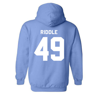 UNC - NCAA Men's Lacrosse : Alec Riddle - Classic Shersey Hooded Sweatshirt-1