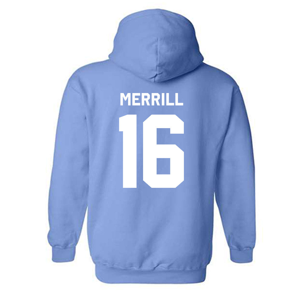 UNC - NCAA Men's Lacrosse : Gary Merrill - Classic Shersey Hooded Sweatshirt-1