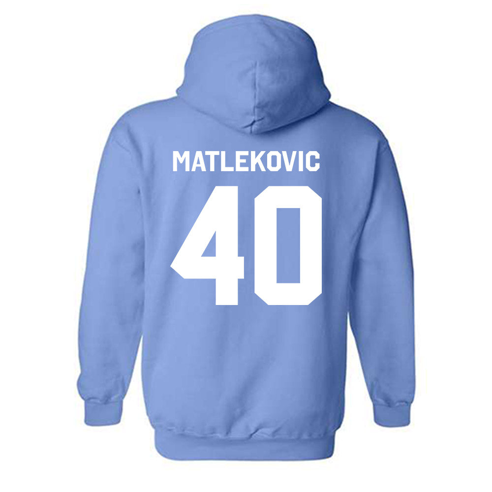UNC - NCAA Men's Basketball : Ivan Matlekovic - Classic Shersey Hooded Sweatshirt-1