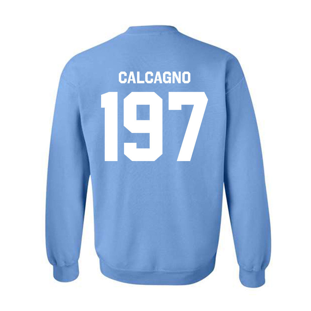 UNC - NCAA Wrestling : Mikey Calcagno - Classic Shersey Crewneck Sweatshirt-1