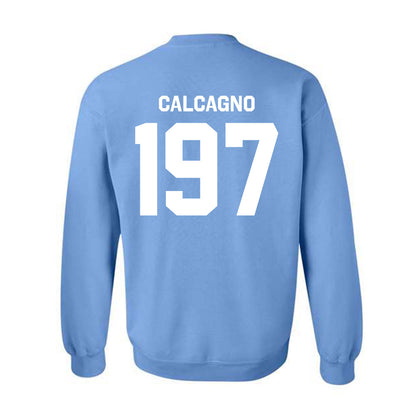 UNC - NCAA Wrestling : Mikey Calcagno - Classic Shersey Crewneck Sweatshirt-1