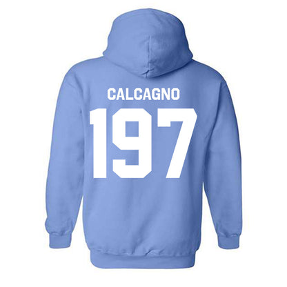 UNC - NCAA Wrestling : Mikey Calcagno - Classic Shersey Hooded Sweatshirt-1