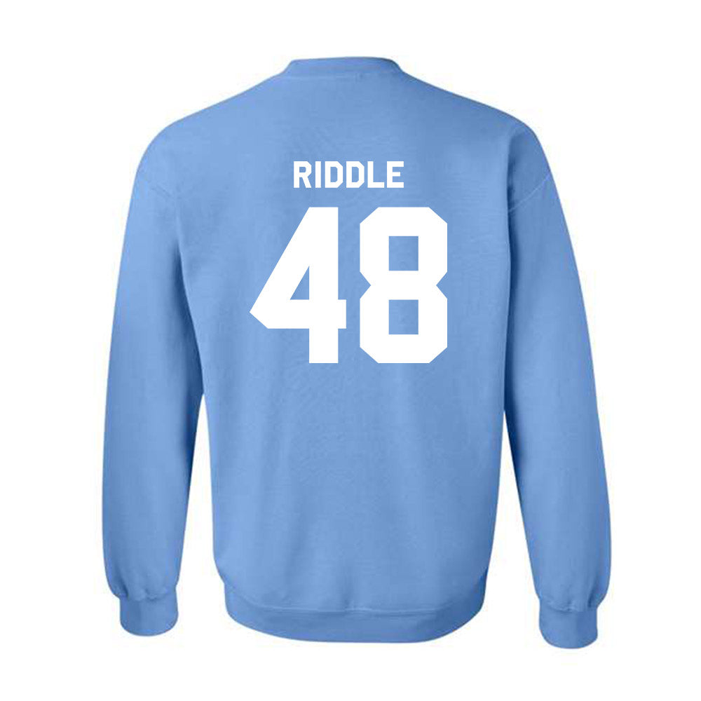 UNC - NCAA Men's Lacrosse : Graham Riddle - Classic Shersey Crewneck Sweatshirt-1