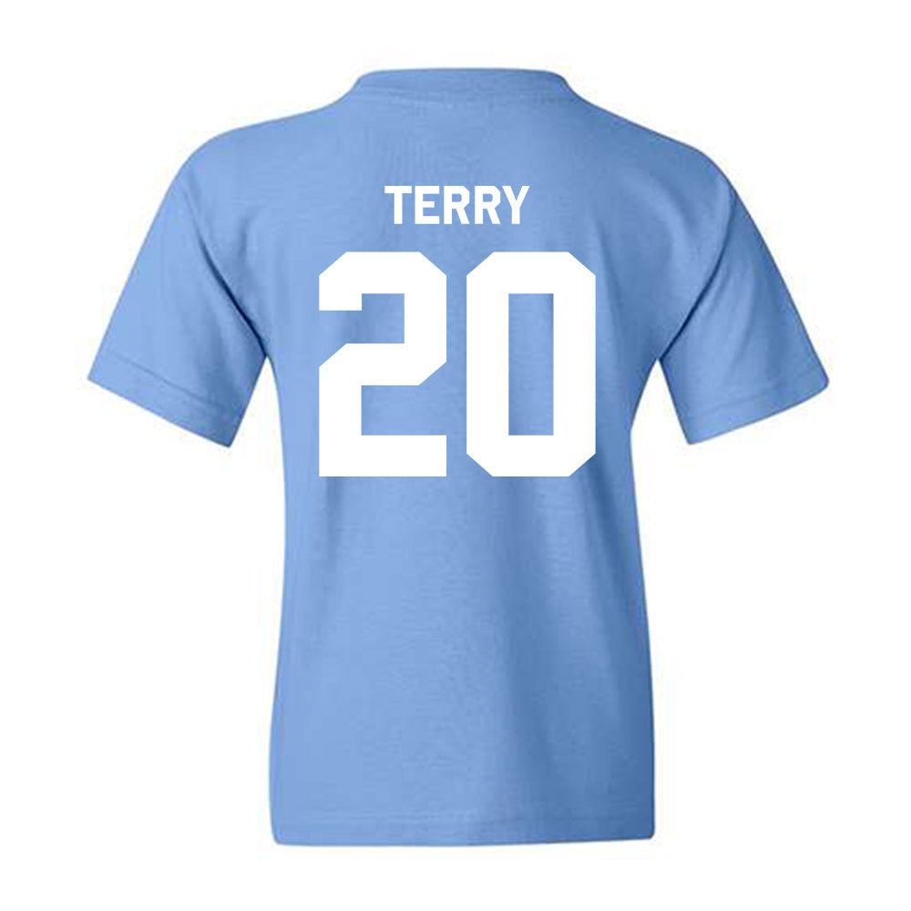 UNC - NCAA Baseball : AJ Terry - Classic Shersey Youth T-Shirt-1