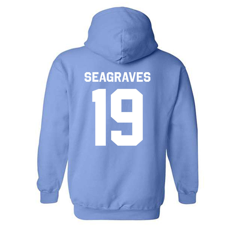 UNC - NCAA Baseball : Camron Seagraves - Classic Shersey Hooded Sweatshirt-1