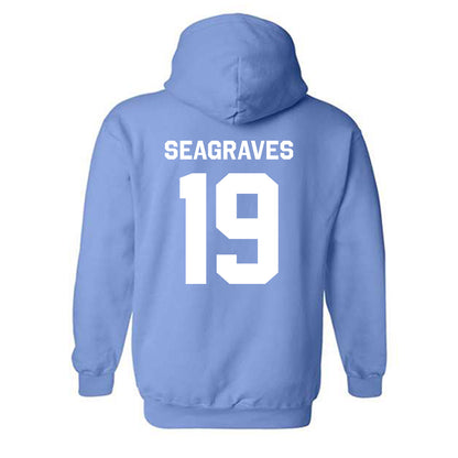 UNC - NCAA Baseball : Camron Seagraves - Classic Shersey Hooded Sweatshirt-1
