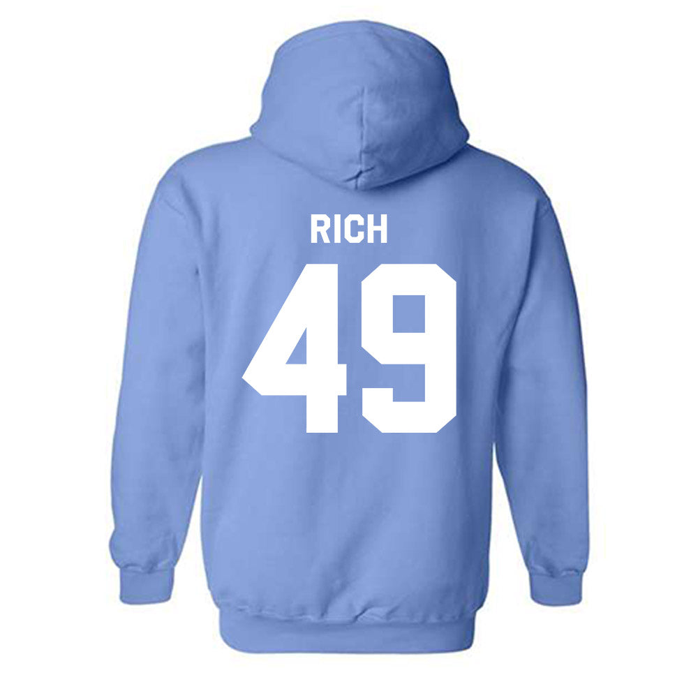 UNC - NCAA Baseball : Amos Rich - Classic Shersey Hooded Sweatshirt-1