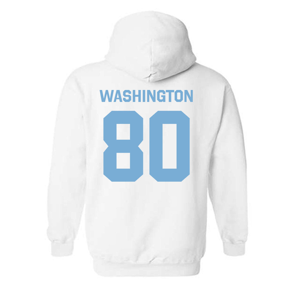 UNC - NCAA Football : Jordan Washington - Classic Shersey Hooded Sweatshirt-2