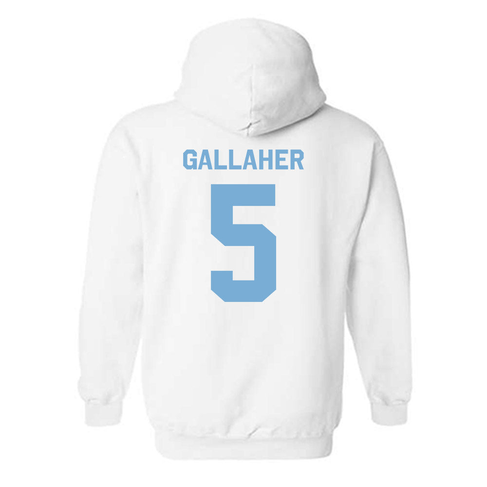 UNC - NCAA Baseball : Gavin Gallaher - Classic Shersey Hooded Sweatshirt-1