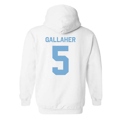 UNC - NCAA Baseball : Gavin Gallaher - Classic Shersey Hooded Sweatshirt-1