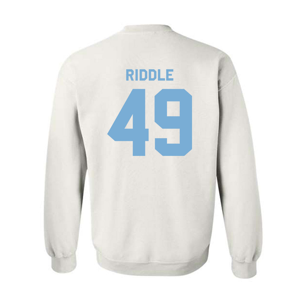 UNC - NCAA Men's Lacrosse : Alec Riddle - Classic Shersey Crewneck Sweatshirt-1