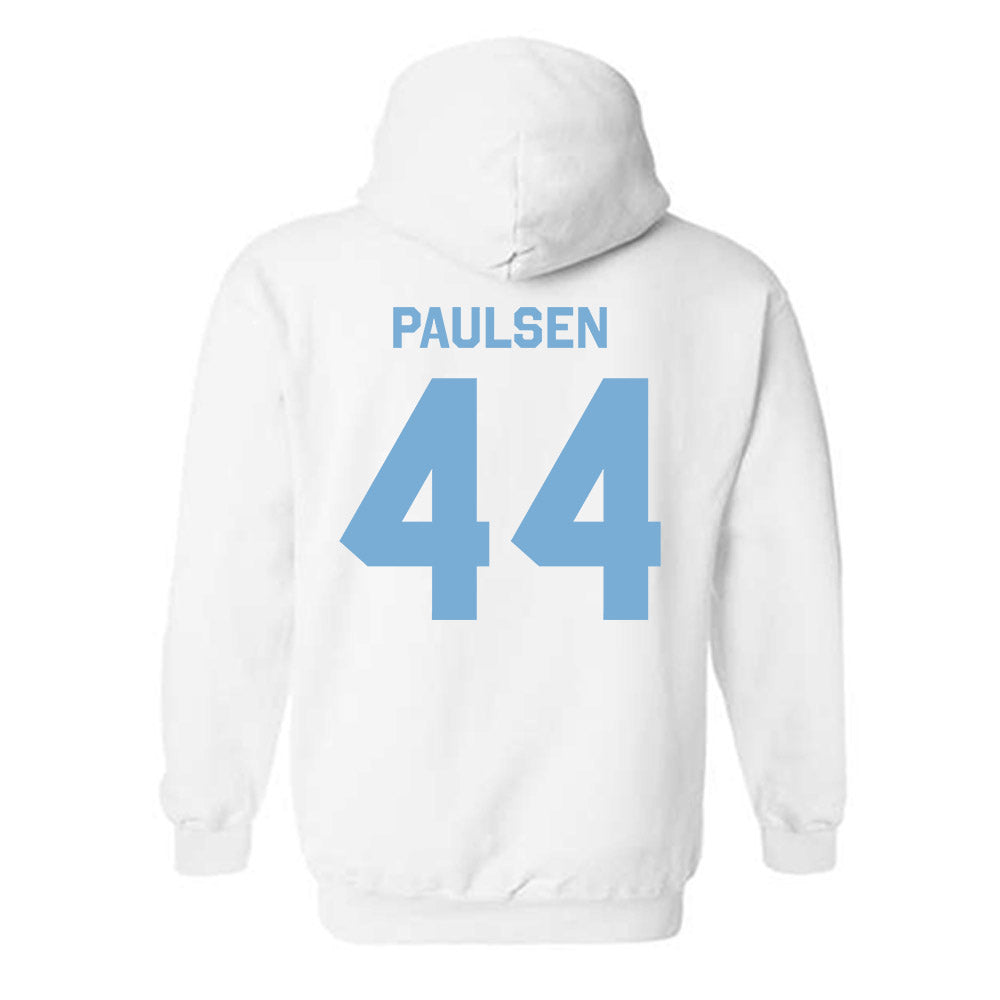 UNC - NCAA Baseball : Erik Paulsen - Classic Shersey Hooded Sweatshirt-1