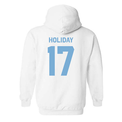 UNC - NCAA Baseball : Talan Holiday - Classic Shersey Hooded Sweatshirt-1