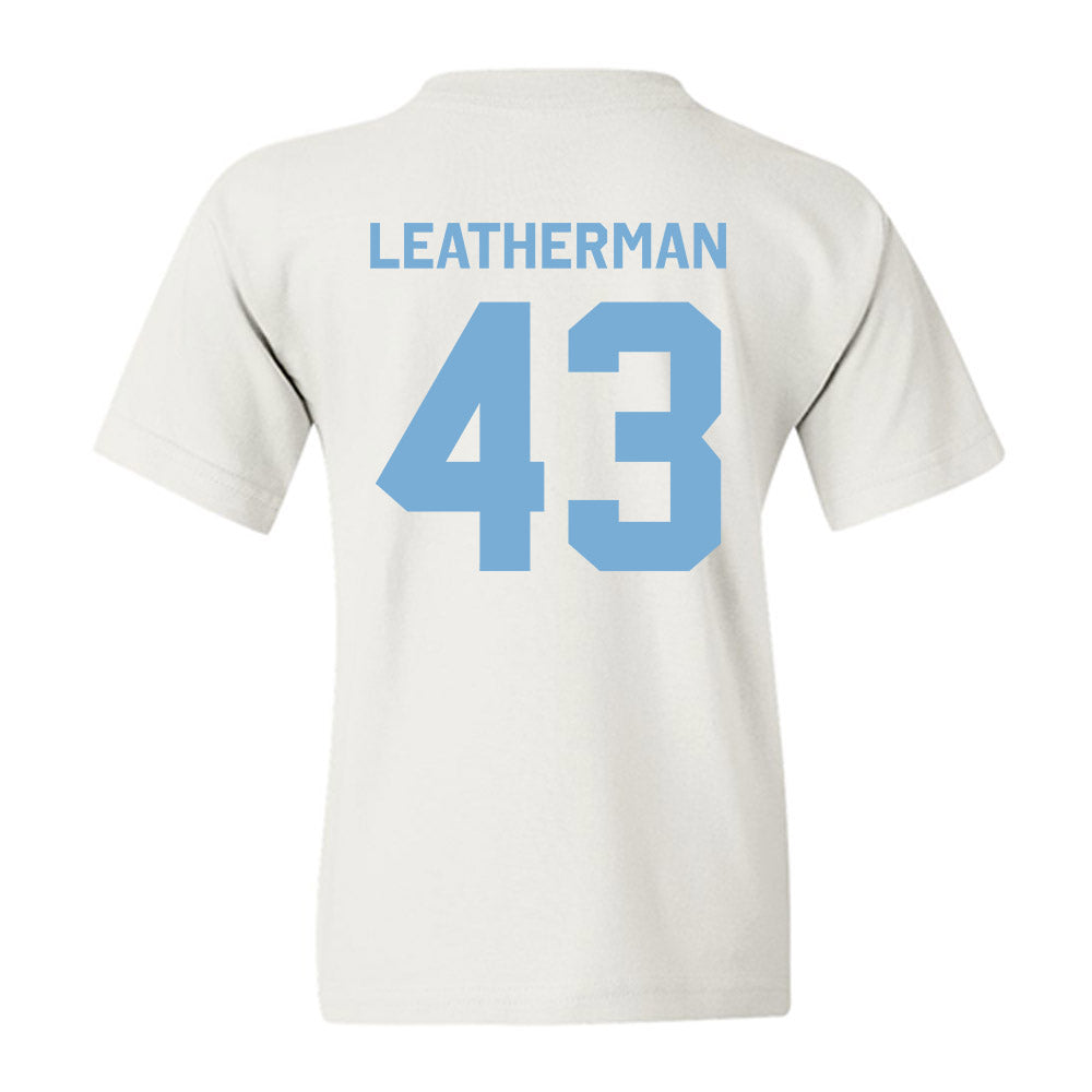 UNC - NCAA Baseball : Riley Leatherman - Classic Shersey Youth T-Shirt-1