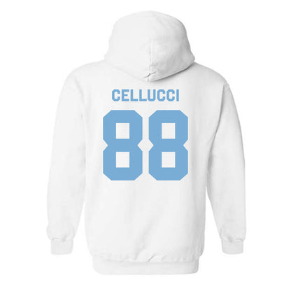UNC - NCAA Men's Lacrosse : Chase Cellucci - Classic Shersey Hooded Sweatshirt-1