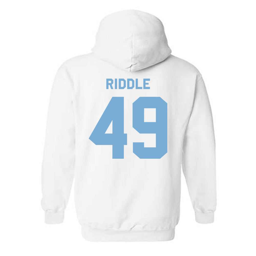 UNC - NCAA Men's Lacrosse : Alec Riddle - Classic Shersey Hooded Sweatshirt-1