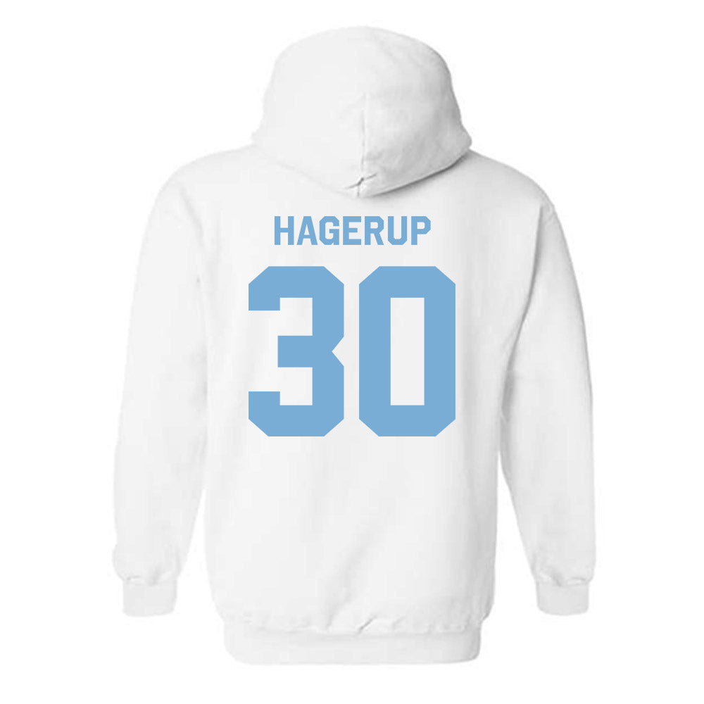 UNC - NCAA Men's Lacrosse : Leif Hagerup - Classic Shersey Hooded Sweatshirt-1