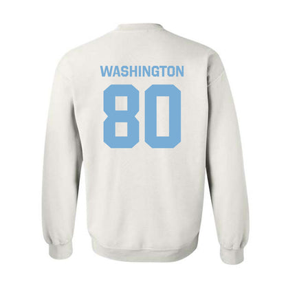 UNC - NCAA Football : Jordan Washington - Classic Shersey Crewneck Sweatshirt-2