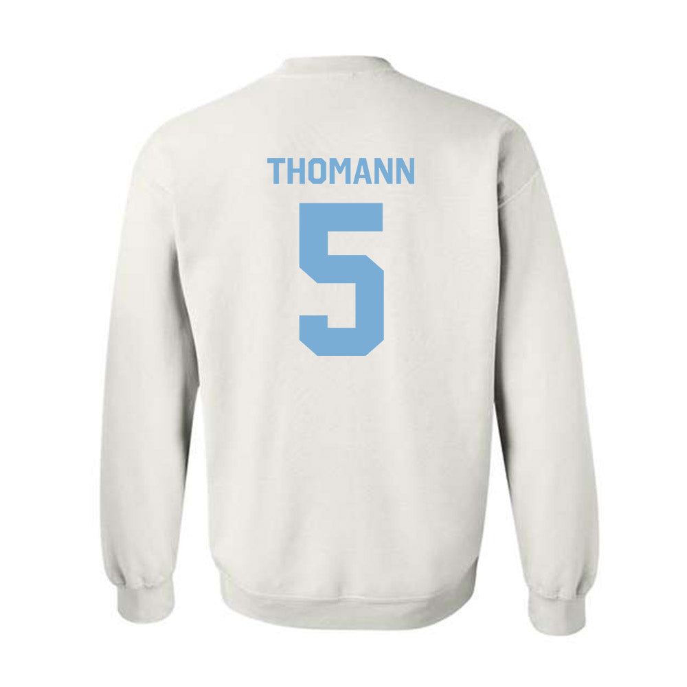 UNC - NCAA Men's Lacrosse : Peter Thomann - Classic Shersey Crewneck Sweatshirt-1