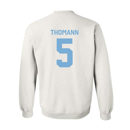 UNC - NCAA Men's Lacrosse : Peter Thomann - Classic Shersey Crewneck Sweatshirt-1