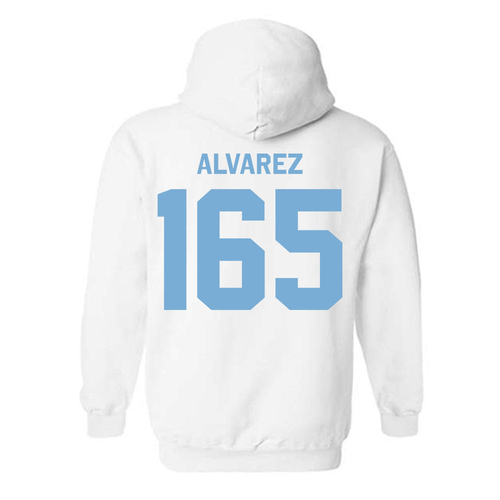 UNC - NCAA Wrestling : Omaury Alvarez - Classic Shersey Hooded Sweatshirt-1