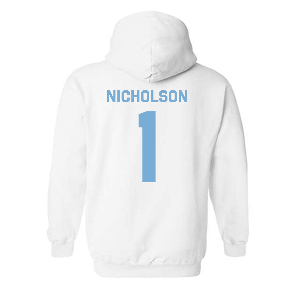UNC - NCAA Baseball : Cooper Nicholson - Classic Shersey Hooded Sweatshirt-1