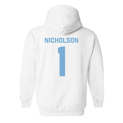UNC - NCAA Baseball : Cooper Nicholson - Classic Shersey Hooded Sweatshirt-1