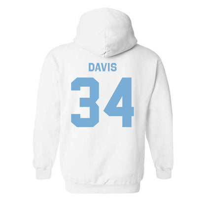 UNC - NCAA Football : David Davis - Classic Shersey Hooded Sweatshirt-1
