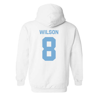 UNC - NCAA Men's Basketball : Caleb Wilson - Classic Shersey Hooded Sweatshirt-1