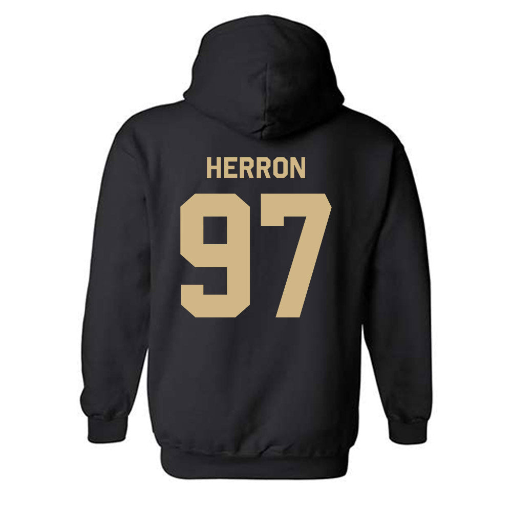 Wake Forest - NCAA Football : Matt Herron - Classic Shersey Hooded Sweatshirt-1