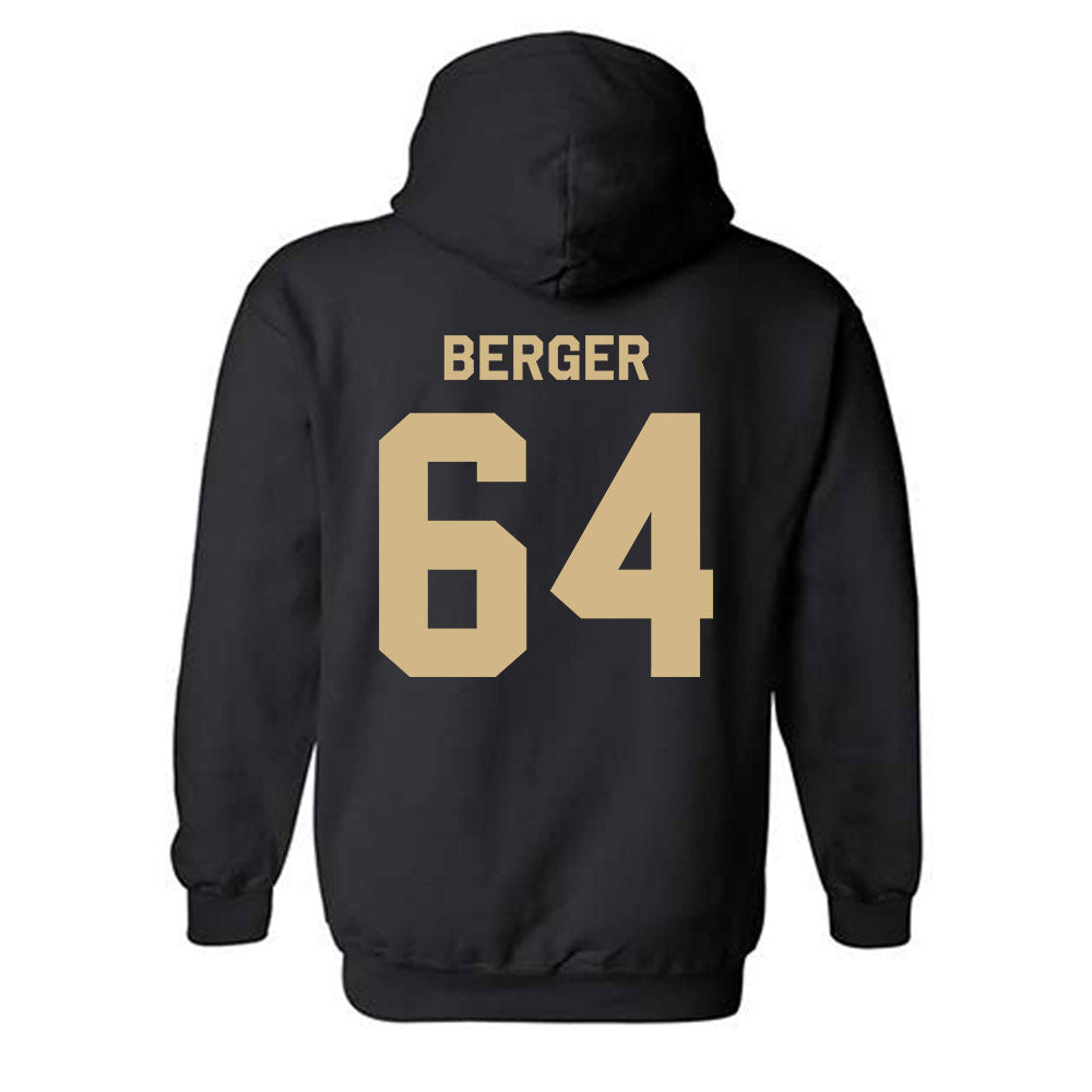 Wake Forest - NCAA Football : Ryan Berger - Classic Shersey Hooded Sweatshirt-1