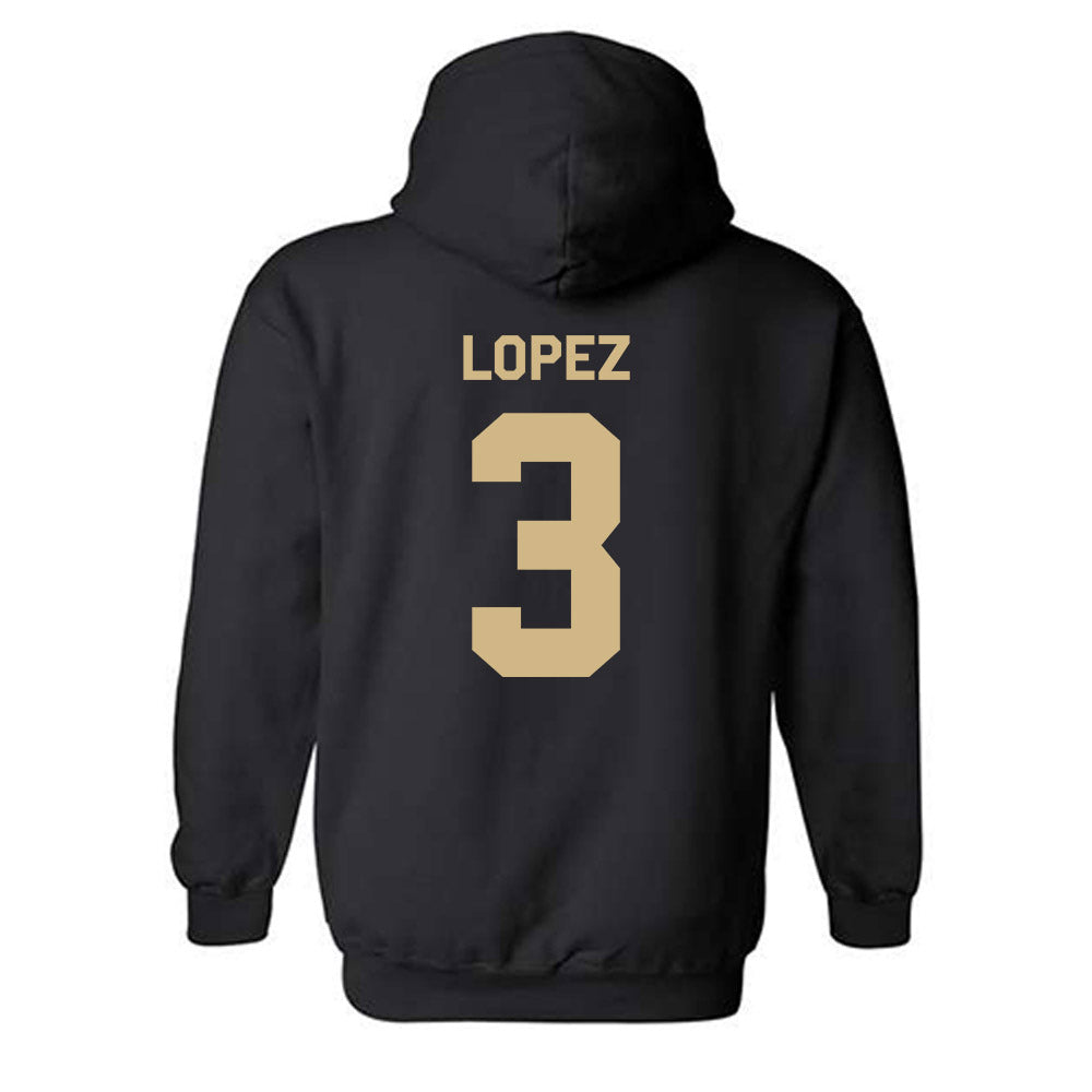 Wake Forest - NCAA Football : Gio Lopez - Classic Shersey Hooded Sweatshirt-1